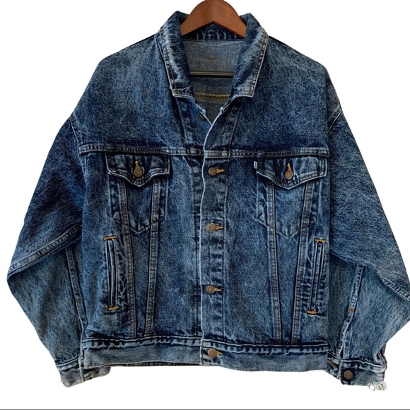 Levi's Other - Levi’s 80s Vintage Acid Wash Trucker Denim Jacket Men’s Size Small